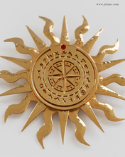 Load image into Gallery viewer, Large Brooch _ Phoenician Sun