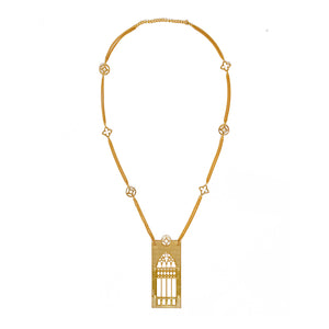 Sautoir - Triple Arch Window  Necklace