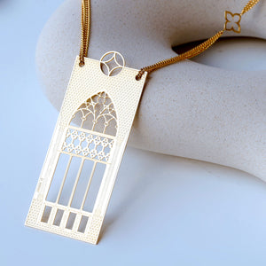 Sautoir - Triple Arch Window  Necklace