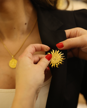 Load image into Gallery viewer, Small Brooch _ Phoenician Sun