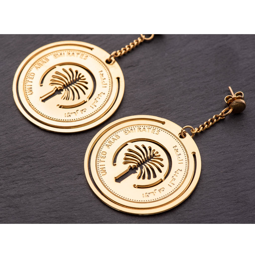 UAE Palm Earrings
